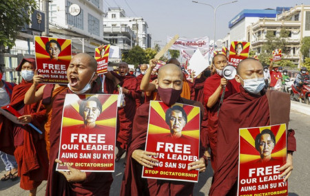 Myanmar draft cybersecurity law adds to protests over coup