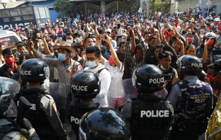 Tensions high as mass protests in Myanmar enter second week