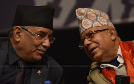 Dahal meets Nepal after meeting Deuba
