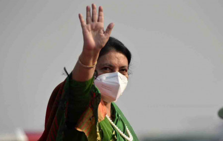 President Bhandari leaves for Bangladesh