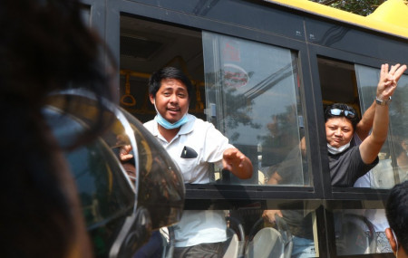 Myanmar frees hundreds held for anti-coup protests