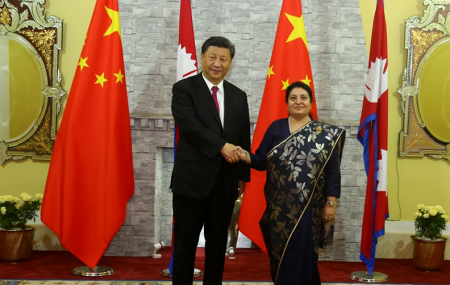 President Bhandari talks with Xi for vaccines