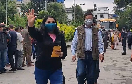 Leaders including Nepal reach Election Commission for verification