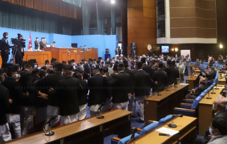 House passes budget amidst protest by UML