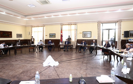 Discussion about dialogue and consensus in all-party meeting