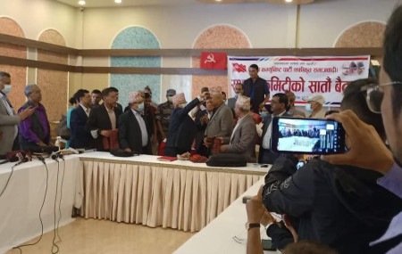 UML leader Bhanubhakta Joshi joins CPN (Unified Socialist)