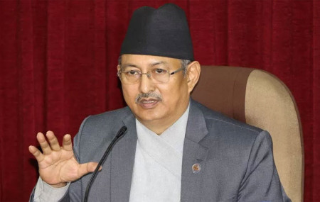 PM Deuba leaves for Britain, Home Minister Khand acting PM