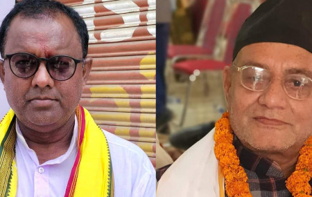 Manoj Sah (l) and Kishori Sah