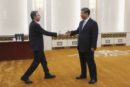 FILE - U.S. Secretary of State Antony Blinken meets with Chinese President Xi Jinping in the Great Hall of the People in Beijing, China, Monday, June 19, 2023. AP/RSS Photo