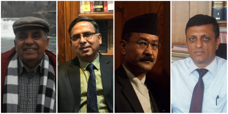 From L: Dhungana, Adhikari, Shakya and Bhattarai
