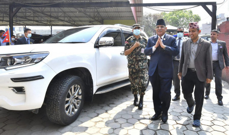 File Photo of Dahal at Balkot.