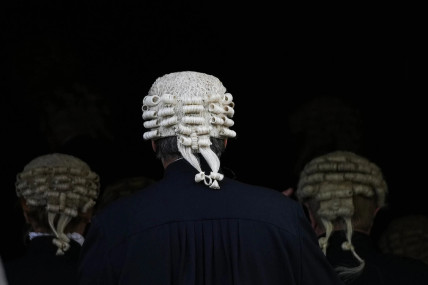 FILE - Judges walk into Parliament after a Service at Westminster Abbey for the opening of the new legal year in London, Friday, Oct. 1, 2021. (AP/RSS Photo)