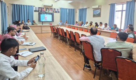 Gagan Thapa holds virtual meeting with Koshi and Madhesh governments
