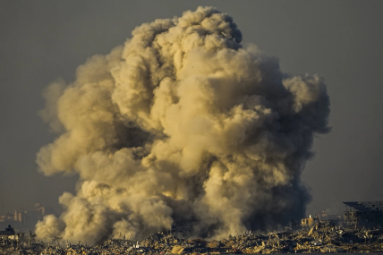 Smoke rises following an Israeli bombardment in the Gaza Strip, as seen from southern Israel, Saturday, Dec. 16, 2023. AP/RSS Photo