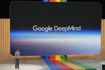 Alphabet CEO Sundar Pichai speaks about Google DeepMind at a Google I/O event in Mountain View, Calif., May 10, 2023. AP/RSS Photo