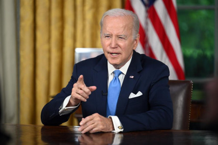 US President Joe Biden addresses the nation on the budget deal that lifts the federal debt limit and averts a U.S. government default, from the Oval Office of the White House in Washington, Friday, June 2, 2023 AP/RSS Photo
