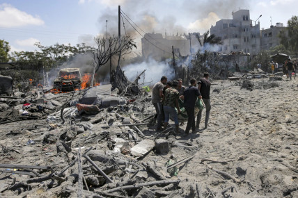 The Gaza Health Ministry said 71 people were killed in an Israeli attack Saturday in the south of the war-stricken enclave. The ministry said 289 others were injured in the attack that struck the Khan Younis area. AP/RSS Photo