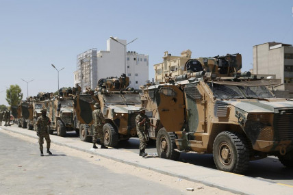 Libyan forces are deployed in Tripoli, Libya, Saturday, Aug. 27, 2022. Clashes broke out early Saturday between rival militias in Libya's capital, a health official said. AP/RSS Photo