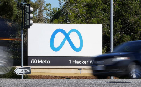 FILE - A car passes Facebook's new Meta logo on a sign at the company headquarters on Oct. 28, 2021, in Menlo Park, California. AP/RSS Photo