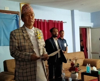 Province Chief Parshuram Khapung (Manoj Dahal/RSS)