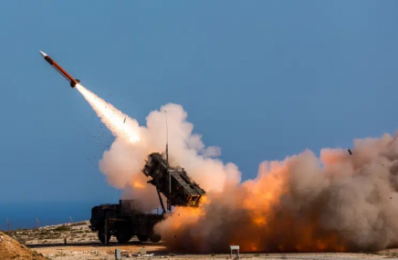 FILE - In this image released by the U.S. Department of Defense, German soldiers assigned to Surface Air and Missile Defense Wing 1, fire the Patriot weapons system at the NATO Missile Firing Installation, in Chania, Greece, on Nov. 8, 2017.  AP/RSS Photo