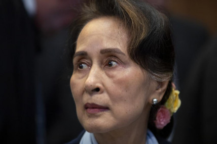 FILE - Myanmar's leader Aung San Suu Kyi waits to address judges of the International Court of Justice in The Hague, Netherlands, Dec. 11, 2019. AP/RSS Photo