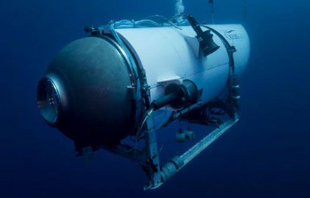 FILE - This undated photo provided by OceanGate Expeditions in June 2021 shows the company's Titan submersible.  AP/RSS Photo