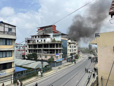 Ullens School set on fire, fire engines stopped by protestors