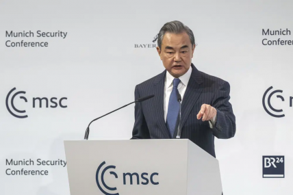 FILE - China's Director of the Office of the Central Foreign Affairs Commission Wang Yi speaks during the Munich Security Conference in Munich, Germany, Feb. 18, 2023. AP/RSS Photo