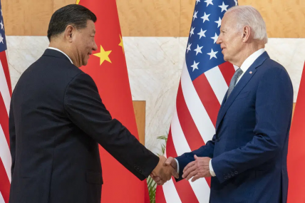FILE - U.S. President Joe Biden, right, and Chinese President Xi Jinping shake hands before a meeting on the sidelines of the G20 summit meeting, on Nov. 14, 2022, in Bali, Indonesia.  AP/RSS Photo