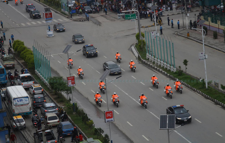 File Photo of president's motorcade