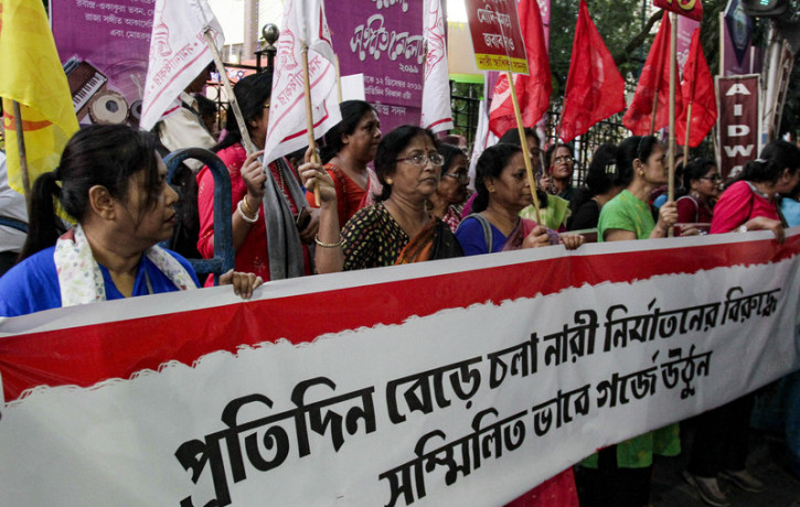File photo of Indian women demanding justice for rape victims.