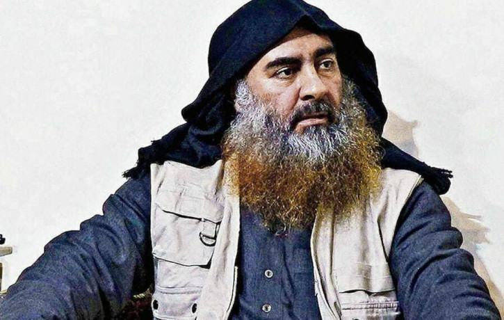 File photo of slain Islamic State leader Abu Bakr al-Baghdadi