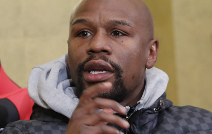 In this Dec. 29, 2018, file photo, Floyd Mayweather Jr. speaks during a news conference in Tokyo. Former boxing champion Mayweather has offered to pay for George Floyd’s funeral and memorial 