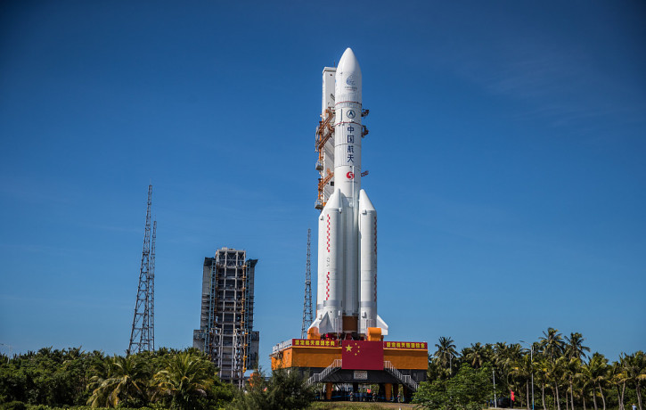 The Long March 5 Y-4 rocket, carrying an unmanned Mars probe of the Tianwen-1 mission, before taking off from Wenchang Space Launch Center in Wenchang, Hainan Province, China July 23, 2020.