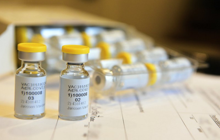 This September 2020 photo provided by Johnson & Johnson shows a single-dose COVID-19 vaccine being developed by the company.