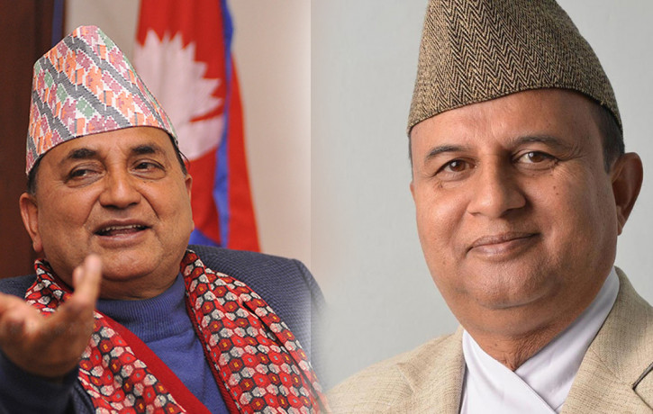 Ishwar Pokharel (l) and Shankar Pokharel