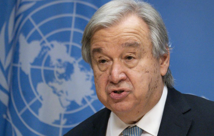 FILE -- United Nations Secretary-General Antonio Guterres addresses reporters during a news conference in New York, United States, Wednesday, June 8, 2022. AP/RSS Photo