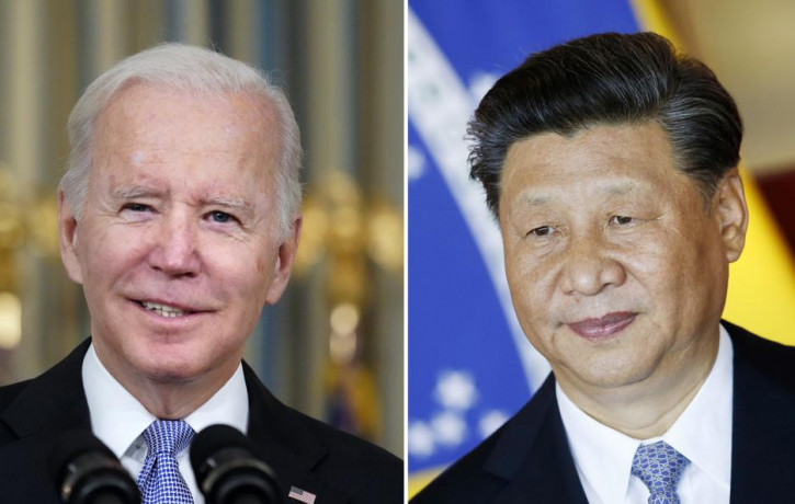 Biden (l) and Xi