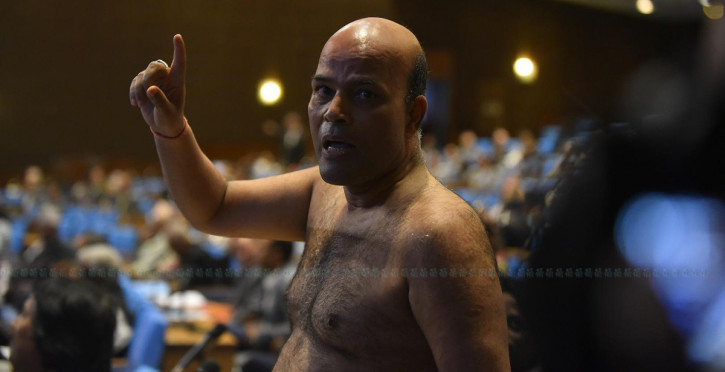 I had no other option for protest: Singh on going topless in House (Video)