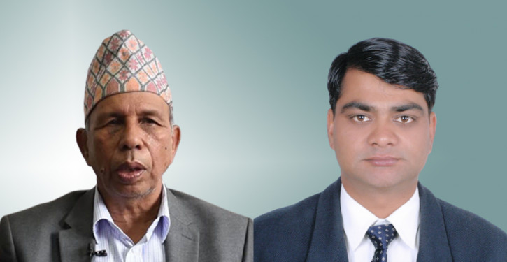 Bhusal (left) and Bhattarai