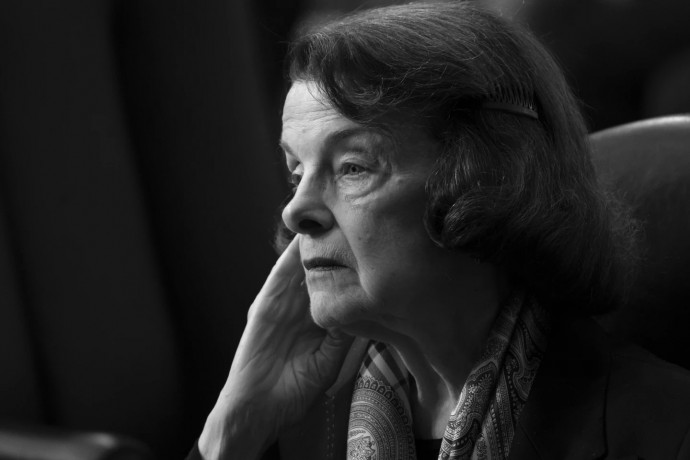 FILE - Sen. Dianne Feinstein, D-Calif., listens as the Senate Judiciary Committee begins debate on Ketanji Brown Jackson's nomination for the Supreme Court, in Washington, April 4, 2022. (AP/RSS Photo)