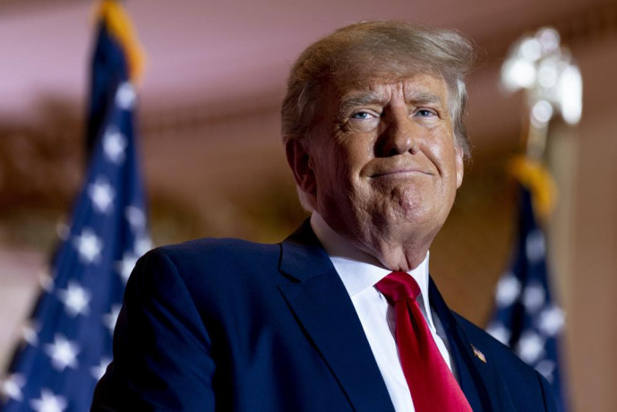 FILE - Former President Donald Trump announces he is running for president for the third time as he smiles while speaking at Mar-a-Lago in Palm Beach, Florida., Nov. 15, 2022. AP/RSS Photo