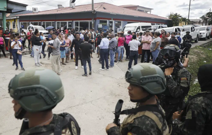 Police guard the entrance to the women's prison in Tamara, on the outskirts of Tegucigalpa, Honduras, Tuesday, June 20, 2023. AP/RSS Photo