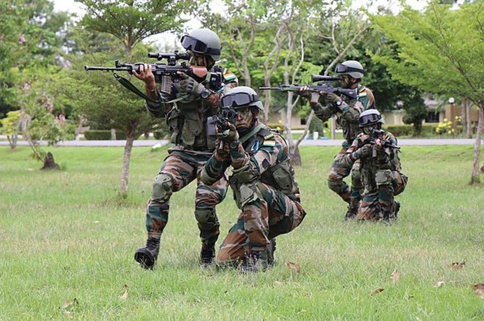 The army is one of the largest employers in India. A large portion of the defence budget goes to salaries and pensions. Photo: Indian Army