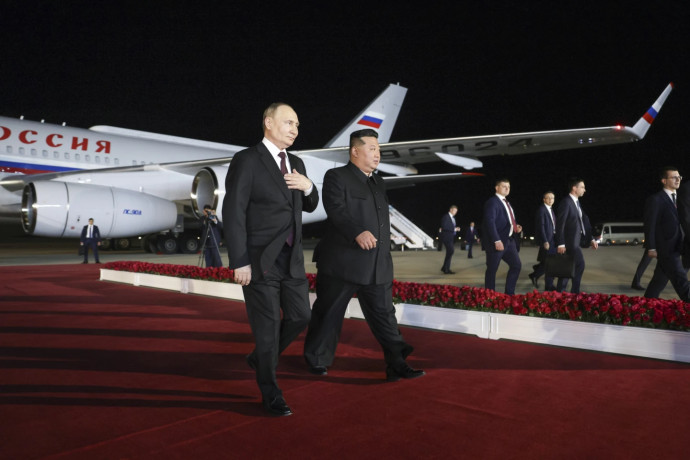 Russian President Vladimir Putin arrived early on Wednesday in the North Korean capital for his first official visit in 24 years. Putin was met at Pyongyang’s airport by North Korean leader Kim Jong Un. AP/RSS Photo