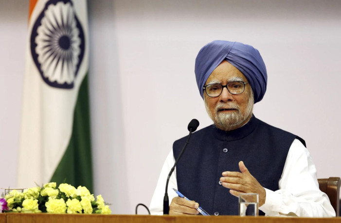 FILE - Indian Prime Minster Manmohan Singh addresses a press conference, in New Delhi, India, Friday, Jan. 3, 2014. (AP Photo)