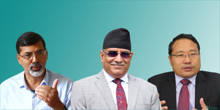 From L: Sharma, Dahal and Pun