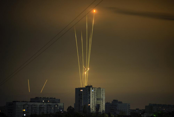 Russian rockets launch against Ukraine from Russia's Belgorod region are seen at dawn in Kharkiv, Ukraine, early Saturday, Aug. 20, 2022.  AP/RSS Photo