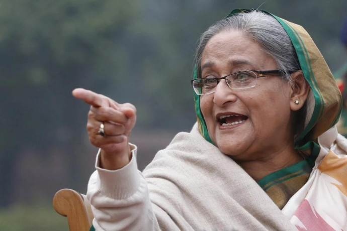 FILE- Bangladesh’s Prime Minister Sheikh Hasina speaks during a press conference in Dhaka, Bangladesh, on Jan. 6, 2014. (AP Photo)